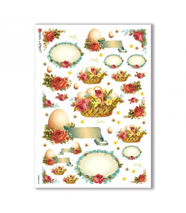 HOLIDAY-0031. Carta di riso festività per decoupage.