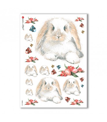 HOLIDAY-0032. Carta di riso festività per decoupage.