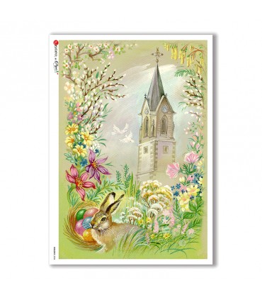 HOLIDAY-0034. Carta di riso festività per decoupage.