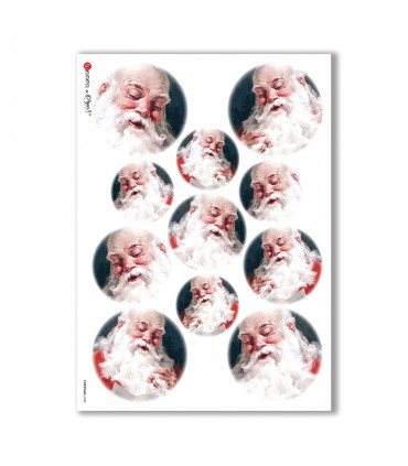 CHRISTMAS-0055. Carta di riso Natale per decoupage.