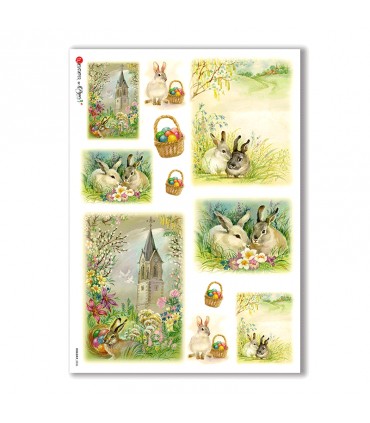 HOLIDAY-0036. Carta di riso festività per decoupage.