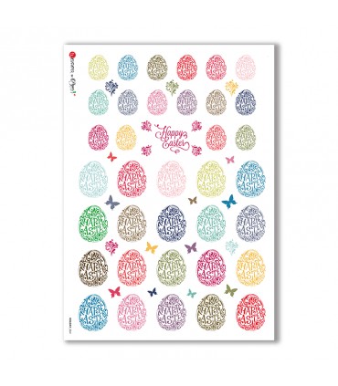 HOLIDAY-0041. Carta di riso festività per decoupage.