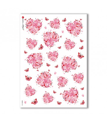 HOLIDAY-0054. Carta di riso festività per decoupage.