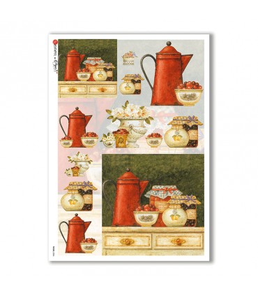 FOOD-0084. Carta di riso cucina per decoupage.