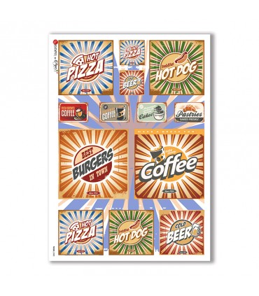 FOOD-0088. Carta di riso cucina per decoupage.