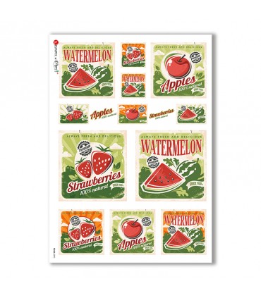 FOOD-0090. Carta di riso cucina per decoupage.