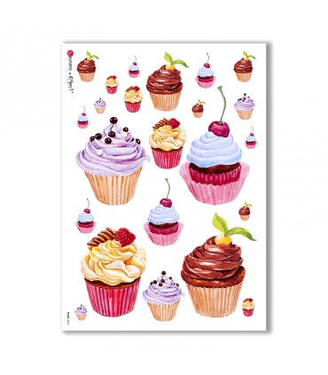 FOOD-0094. Carta di riso cucina per decoupage.