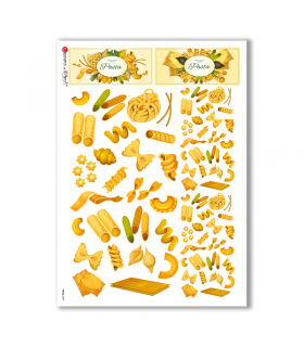 FOOD-0099. Carta di riso cucina per decoupage.