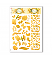 FOOD-0099. Carta di riso cucina per decoupage.