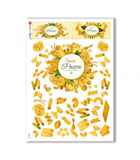 FOOD-0100. Carta di riso cucina per decoupage.