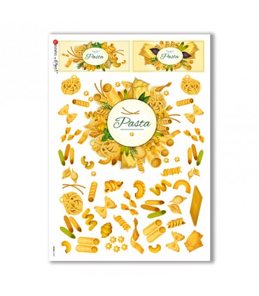 FOOD-0100. Carta di riso cucina per decoupage.