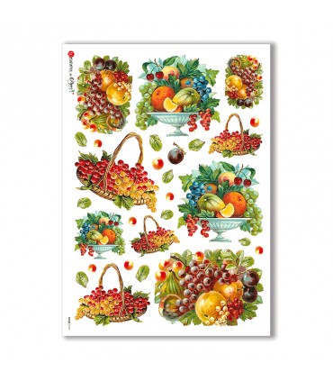 FOOD-0107. Rice Paper food for decoupage.