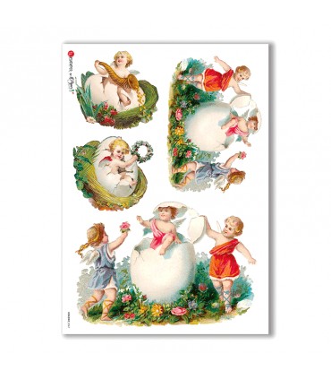 HOLIDAY-0067. Carta di riso festività per decoupage.