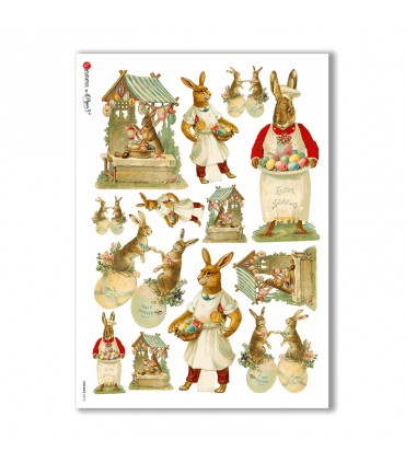 HOLIDAY-0072. Carta di riso festività per decoupage.