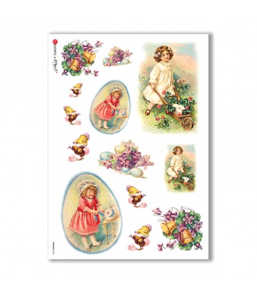 HOLIDAY-0074. Carta di riso festività per decoupage.