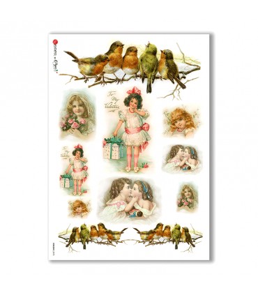 HOLIDAY-0078. Carta di riso festività per decoupage.