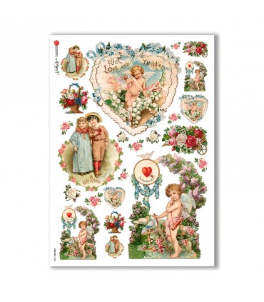 HOLIDAY-0080. Holiday Rice Paper for decoupage.