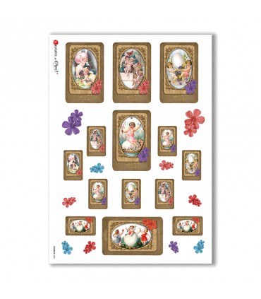 HOLIDAY-0081. Carta di riso festività per decoupage.