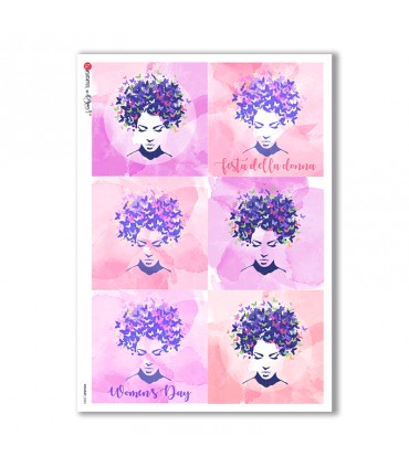 HOLIDAY-0083. Carta di riso festività per decoupage.