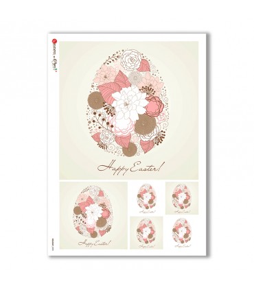 HOLIDAY-0090. Carta di riso festività per decoupage.