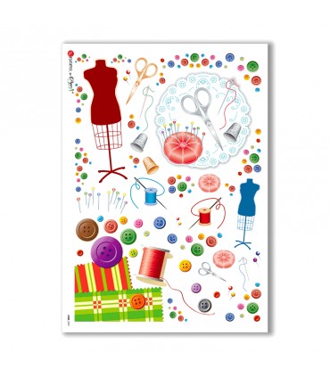 JOBS-0001. Carta di riso mestieri per decoupage.