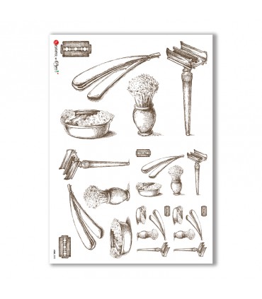 JOBS-0002. Carta di riso mestieri per decoupage.