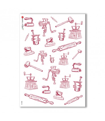 JOBS-0006. Papel de Arroz oficios para decoupage.