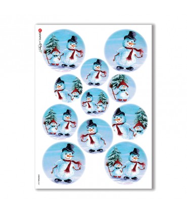 CHRISTMAS-0067. Christmas Rice Paper for decoupage.