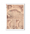 OLD-MAPS-0029 Old maps Rice Paper for decoupage.