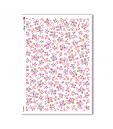 PATTERN-0019. Carta di riso texture per decoupage.