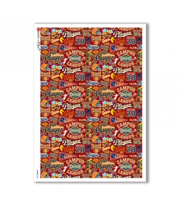 PATTERN-0050. Papel de Arroz texture para decoupage.