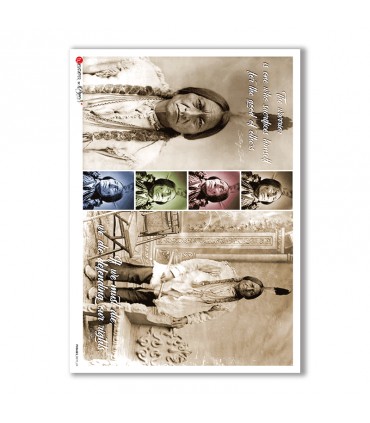 PHRASES-0019. Phrases Rice Paper for decoupage.