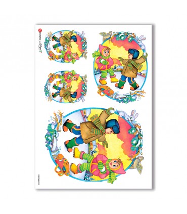 CHRISTMAS-0088. Papel de Arroz Navidad para decoupage.