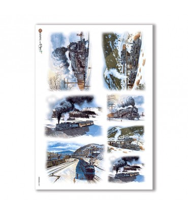 VEHICLES-0007. Papel de Arroz vehículos para decoupage.