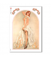 PINUP-0011. Carta di riso pin-up per decoupage.