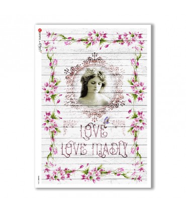 SHABBY-0006. Shabby Rice Paper for decoupage.