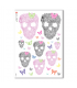 SKULL-0006. Carta di riso teschi per decoupage.