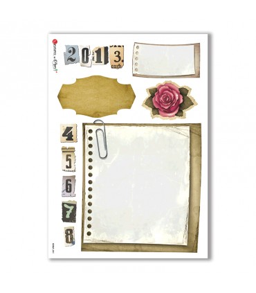 SCRAP-0001. Scrap Rice paper  for the decoupage.