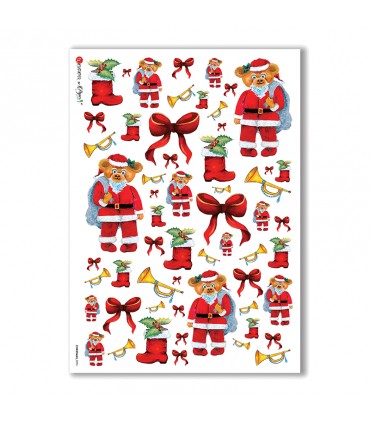 CHRISTMAS-0096. Christmas Rice Paper for decoupage.