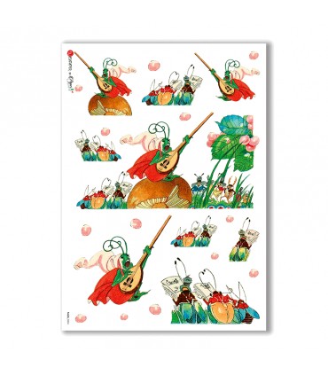 TALES-0004. Carta di riso fiabe per decoupage.