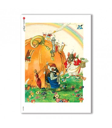 TALES-0005. Carta di riso fiabe per decoupage.