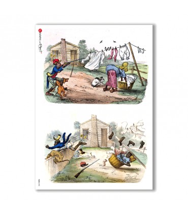 TALES-0034. Carta di riso fiabe per decoupage.