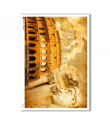 VIEWS-0006. Carta di riso paesaggi per decoupage.