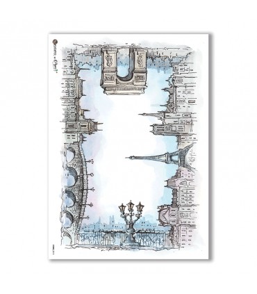 VIEWS-0015. Landscape Rice paper  for the decoupage.