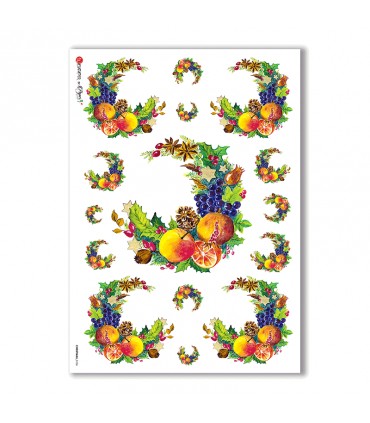 CHRISTMAS-0106. Christmas Rice Paper for decoupage.