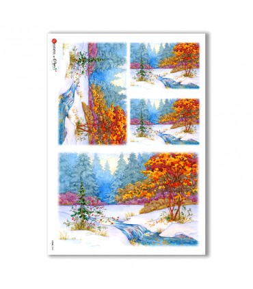 VIEWS-0059. Landscape Rice paper  for the decoupage.