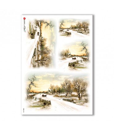 VIEWS-0066. Landscape Rice paper  for the decoupage.