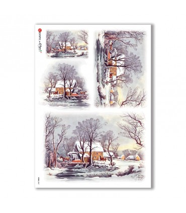 VIEWS-0067. Landscape Rice paper  for the decoupage.