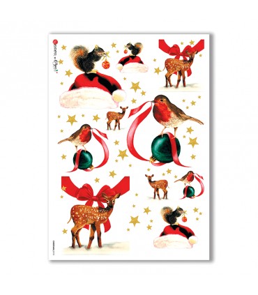 CHRISTMAS-0110. Christmas Rice Paper for decoupage.