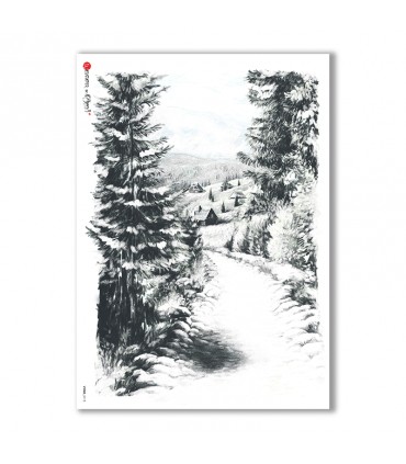 VIEWS-0115. Papel de Arroz paisajes para decoupage.